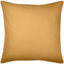 Une Taie d'oreiller Couleur Curry en coton Bio