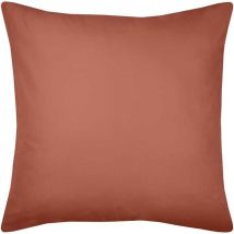 Une Taie d'oreiller Couleur Terracotta en coton Bio