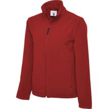 UC612 Classic Full zip Soft Shell Jacket Red (s) - Uneek