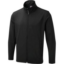 Uneek UX10 Ux Printable Softshell Black Jackets - Size XL