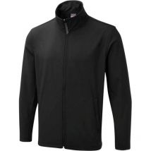 Uneek UX10 Ux Printable Softshell Black Jackets - Size 2XL