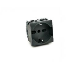 Schuko unel art compatible bticino livinglight l4140/16 16a negro - 814n