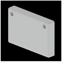Unex Endstück – 60 mm Kabelrinnenhöhe – 75 mm Kabelrinnenbreite – Kunststoff – grau RAL 7035