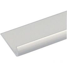 Profilo per fai da te tipo 'unghietta' mm 18 x 1 - mt 2 col.argento