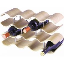 Casier à Bouteilles Empilable Range Bouteilles Vin en Bambou Porte Bouteilles pour Maison Cuisine Bar - Unho