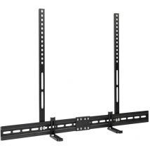 Unho - Soporte Barra Sonido Universal Soporte Altavoces para Sonido con o sin Orificios Soporte Altavoz Pared Debajo o Encima tv para Samsung lg Sony