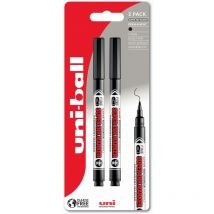 Uni-ball - Uni Super Ink Permanent Marker Bullet Tip 0.9mm Line Black Plastic Free