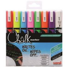 Uni-ball - Chalk Marker Bullet Tip Medium Assorted Colours (Pack 8)