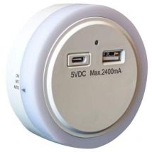 FS-GY21C Night Light and usb Charger UNC68464 - Uni-com