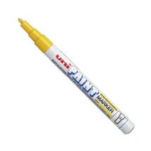 Uni PX-21 Paint Marker Fine Bullet Tip 1.2mm Yellow (Pack 12) - Uni-ball