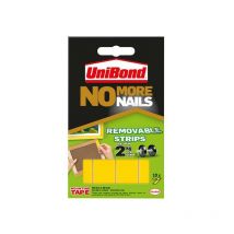 Unibond - 2675762 No More Nails Removable Pads 19mm x 40mm (Pack of 10) UNI781739