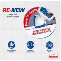 Unibond - 2760633 Silicone Sealant re-new White 80ml UNI2760633