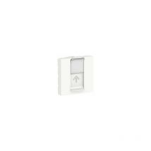 Prise rj 45 - goulotte - 2 modules - s-one - blanc Schneider Electric nu941118t