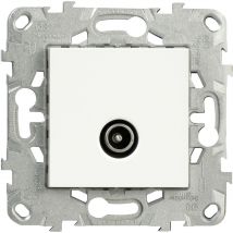 Prise TV simple - Blanc - Unica - Schneider