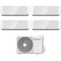 Unical - Quadri Split Inverter Klimagerät Serie air cristal 10+10+10 mit KMX4 36HE R-32 Wi-Fi Optional 10000+10000+10000
