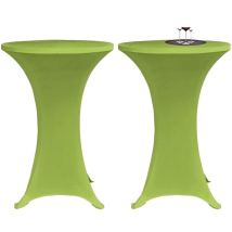 Copritavolo Elastico 2 Pz Ø70 Cm Verde Dec022381