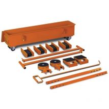 MW TOOLS – Transportrollenset TR 20 – Tragkraft 20 t – Durchmesser 18 mm – Höhe 108 mm – Gewicht 50 kg