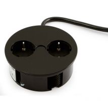 Bachmann - modulo embutir twist 2tomas negro mate , twist es un módulo de enchufes ideal para ambientes de oficina, cocina y hogar en general.Con un