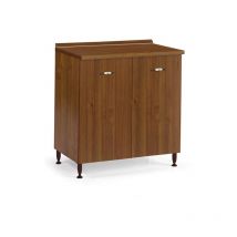 Mueble Base de Cocina en Color Nogal Antiguo 80x50xH 85 con 2 Puertas
