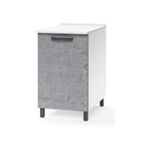 Unidad de cocina gris hormigón 1 puerta Cm 60x50xH 85
