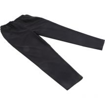 Uniforme de cantine Pantalon de chef facile à laver Vestes de gommage noires Pantalons de travail pour femmes Salopettes de travail pour hommes