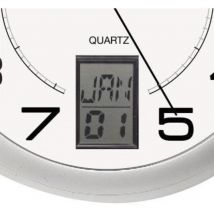 Unilux - Wanduhr Instinct 30,5 x 4 cm (d. x t) 30,5cm Kunststoff metallgrau