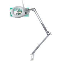 Lampe à poser – Favorit – Zoom LED – Grossissement 1,75 – Idéale couture, électronique, horlogerie – Blanc