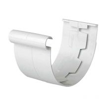 Unión Encolar Blanco Redondo pvc Canalón Jimten Medidas Accesorios Fontanería: 33mm