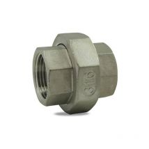 Union à portée conique femelle / femelle en inox 316 1''