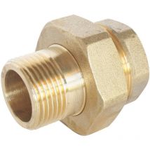 Blanc Habitat - Raccord union laiton Mâle Femelle 26/34