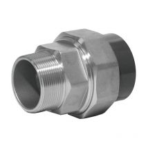 Union pvc pression fer droit M/visser F/coller 20x27 25