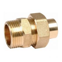 Riquier - Raccord union laiton droit à souder - m 1' - diamètre 25 mm