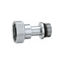 Caleffi - Unión telescópica para válvulas y pestillos para radiadores 381302-381402 1/2'x3/8'