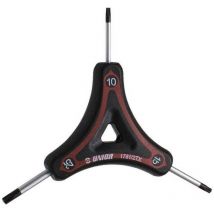 Clé torx 3 pieds noir/rouge 10 x 15 x 25 mm UN624911 - Unior