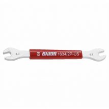 Unior - double sided shimano spoke wrench: red 4 - 3 x 4 - 4MM - ZFUN624951