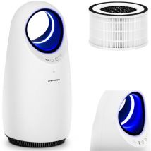 Uniprodo - Purificateur D'Air Ventilateur Avec Cartouche Filtrante 3-en-1 Hepa Charbon 10m²