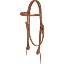 Taglia unica, Noir: Tête de lit western en cuir gras