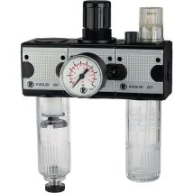 Riegler - Unité de maintenance multifix filetage g 1/2 po. semi-automatique bg ii 3000 l/min largeur 200,8 mm