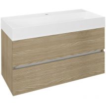 Sapho - Unité de vanité odetta 95x50x43,5cm, Elm Bardini