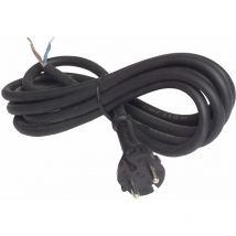 44552 - Cavo per trapano H07RN-F 2x1,5 mm², con spina, 3 m - Unitec