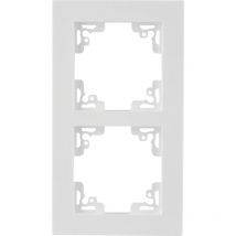 Abdeckrahmen Rahmen 2-fach Melbourne, Serie 702, ultraweiss - Unitec