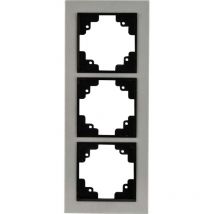 Abdeckrahmen 3-fach Imola S307 Edelstahl Rahmen Blende - Unitec