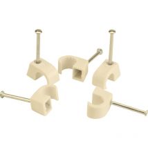 Expressschelle 7-12mm weiß 50x Nagelschellen