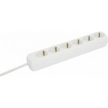 Unitec Steckdosenleiste 6-fach 1,4 m weiss Mehrfachstecker