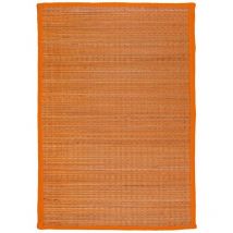 UNITED - Tapis en jonc de mer orange 70x110