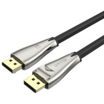 Unitek - Cable DisplayPort 1.4 de 3 Metros, 8 k a 60 Hz, 4 k a 120 Hz, Full hd a 244 Hz, Cable de Nailon Trenzado, Conectores Dorados, Carcasa de