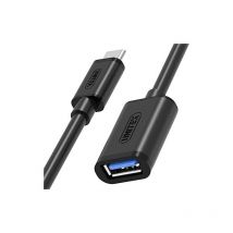 Unitek - Y-C476BK cable usb 0,2 m usb 3.2 Gen 1 (3.1 Gen 1) usb c usb a Negro