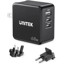 Chargeur Mural P1117B Noir 65 w (1 unité) - Marque ean : 4894160049148 - Unitek