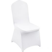 50pcs Chair Cover Wedding Spandex White Chair Covers Stretch Fabric Removable Washable Protective Slipcovers for Weddings Banquets