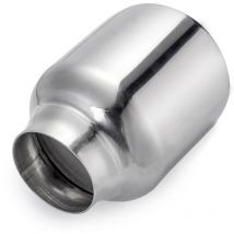 Universal Auspuffrohr Auspuffrohr rund abgewinkelt 63 mm Einlass 101 mm Auslass Fantablau